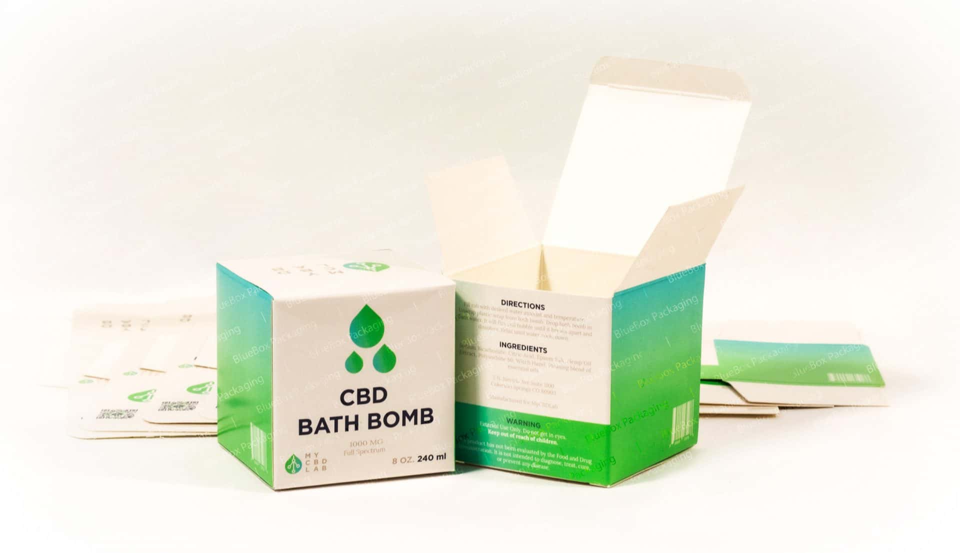 CBD bath bomb packaging boxes