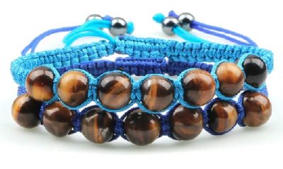 Luxury-2-Pcs-set-Natural-Tiger-Eye-Charm-Beads-Couples-Bracelets